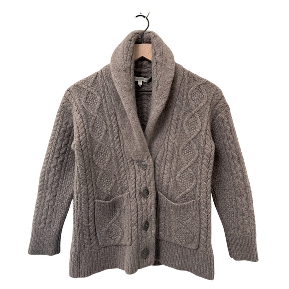 NakedCashmere Sweaters - NakedCashmere Grayish-Taupe Cardigan Style Knit Sweater Size XS